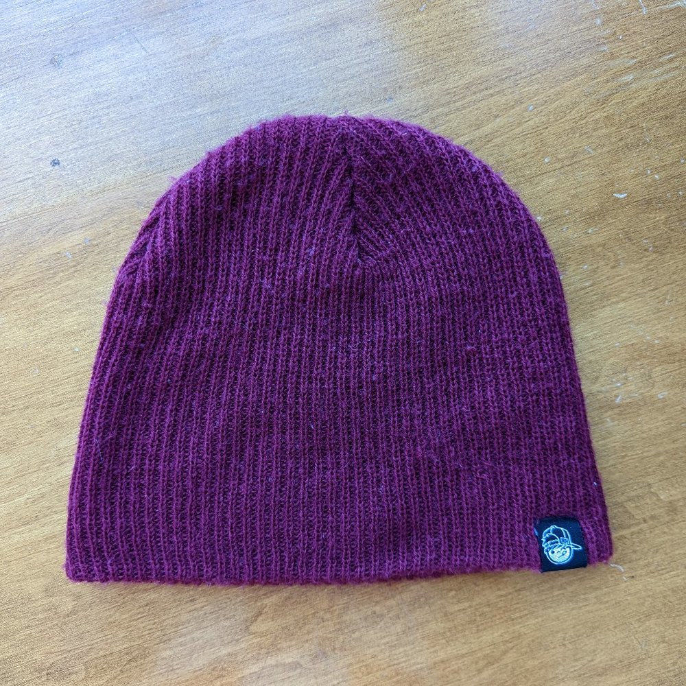 Soft Maroon Beanie Ribbed NEFF